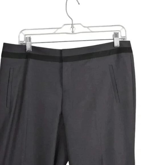 Banana  Republic Factory Ryan Fit Trouser Pants Charcoal Gray Size 8 - Picture 2 of 9